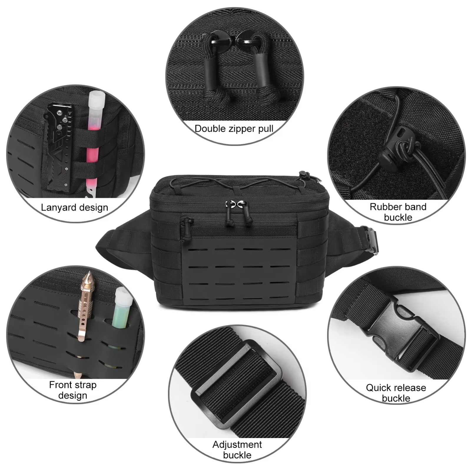 Riñonera táctica para pistola  - Edc Carry Fanny Pack reseña y precio