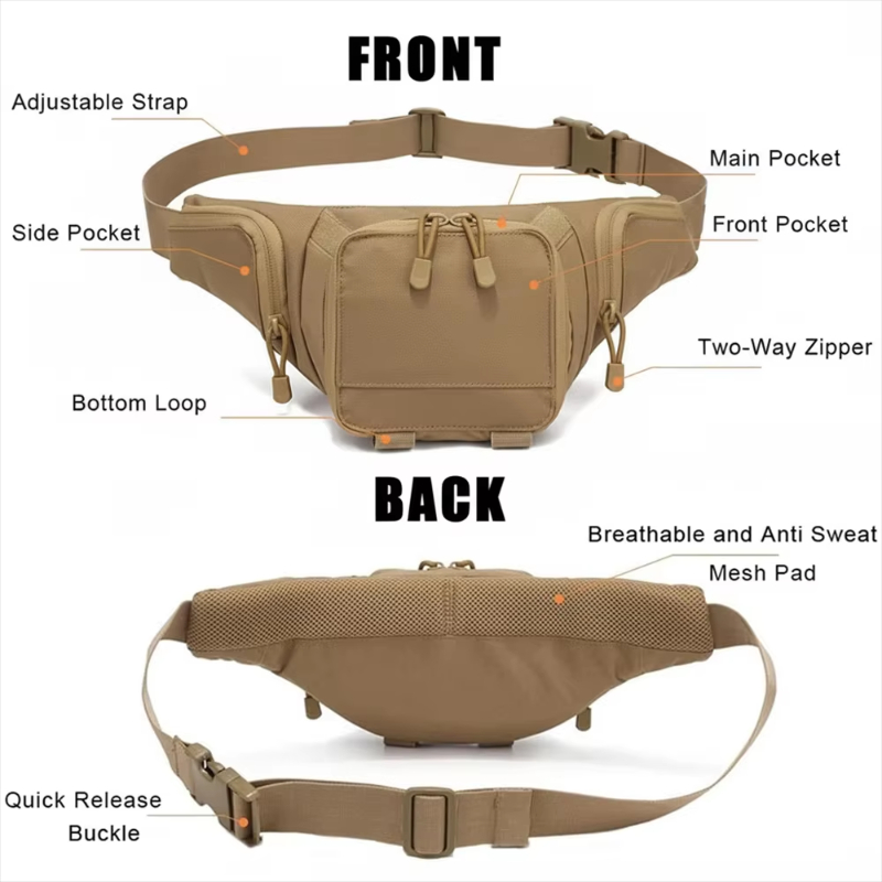 Riñonera de cintura para porta - Edc Carry Fanny Pack reseña y precio
