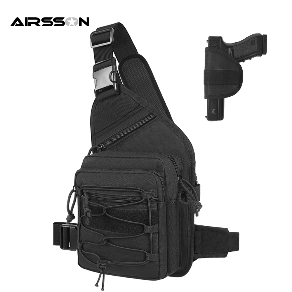 Bolsa con funda para pistola a - Edc Concealed Carry Sling Bag reseña y precio