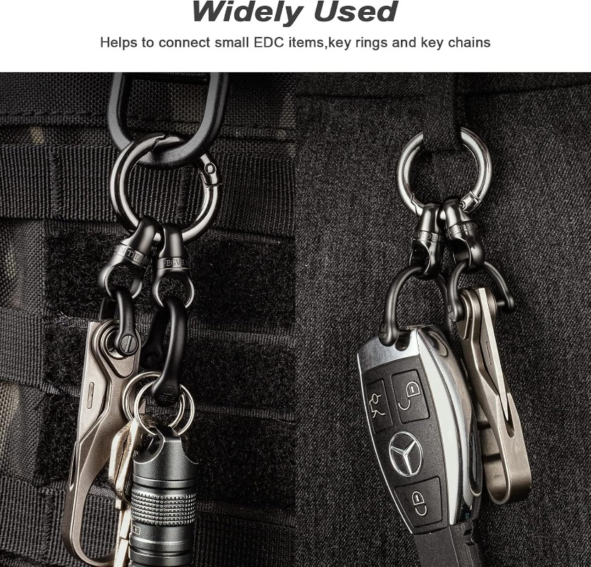 Llavero de titanio con mosquet - Edc Carry Clip reseña y precio
